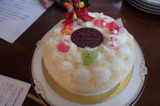 2015年のクリスマスケーキを味わう