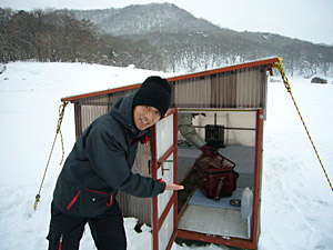 わかざぎ釣りに挑戦！